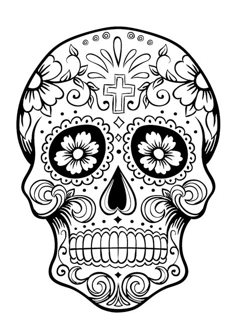 Dia De Los Muertos Coloring Pages Gallery 3