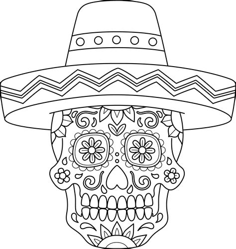 Dia De Los Muertos Coloring Pages Gallery 4