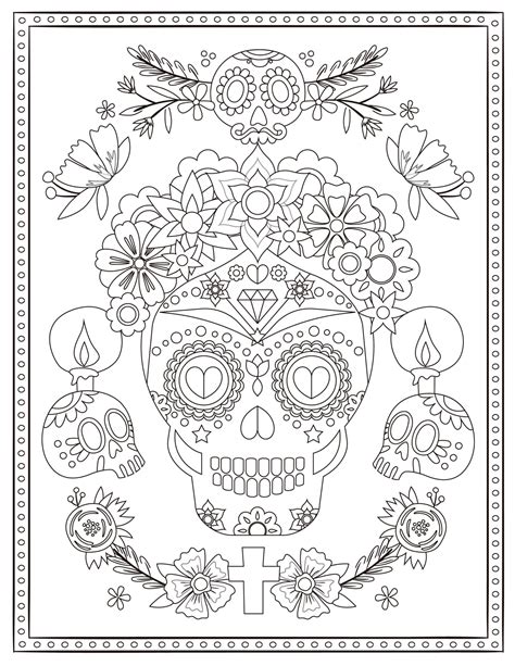 Dia De Los Muertos Coloring Pages Gallery 5