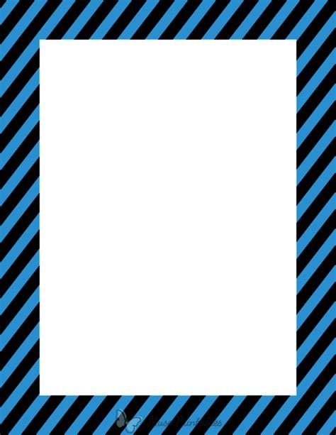 Diagonal stripes border template