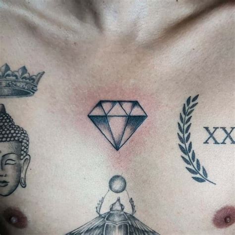 Diamond tattoo placement