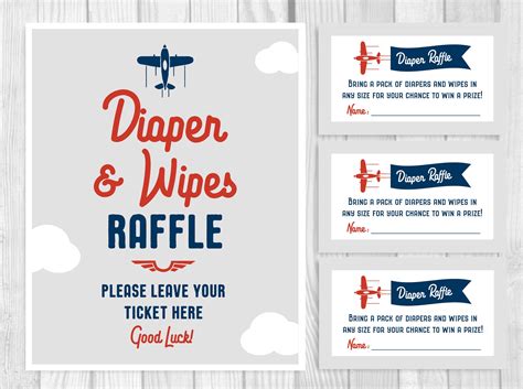 Diaper and Wipe Raffle Sign-up Sheet