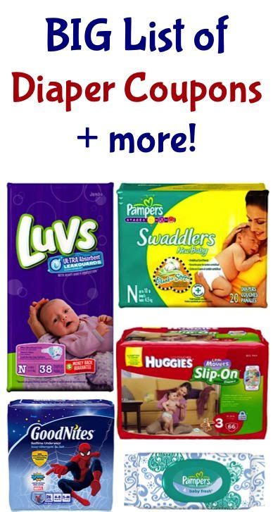 Diaper coupons promo codes