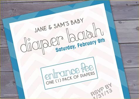 Diaper Party Invitation Template 2