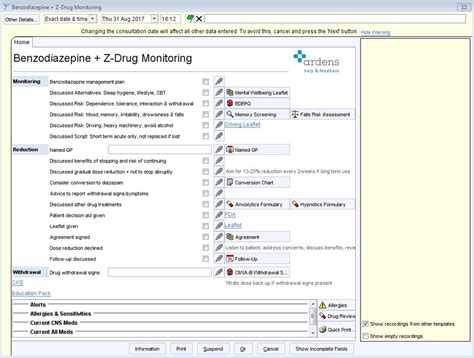 Diazepam medication monitoring