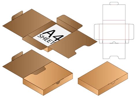 Die Cut Box Template Design