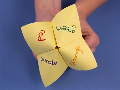 Different Origami Fortune Teller Design