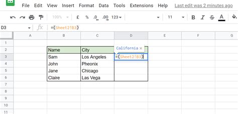 Different user account in Google Sheets