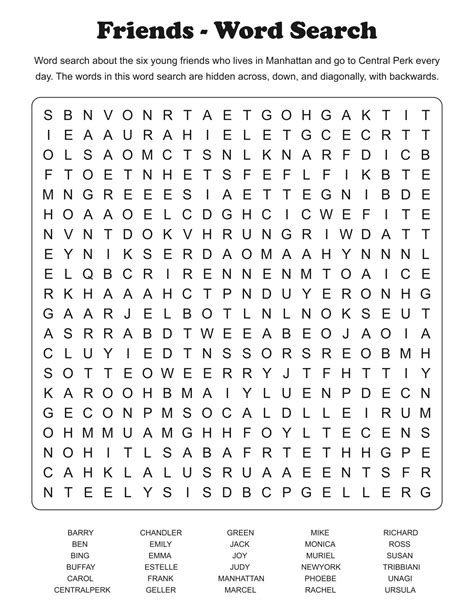 Difficult Word Search Puzzle