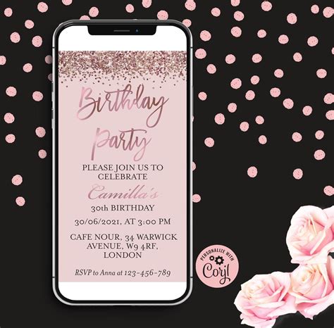 Digital Birthday Invitation