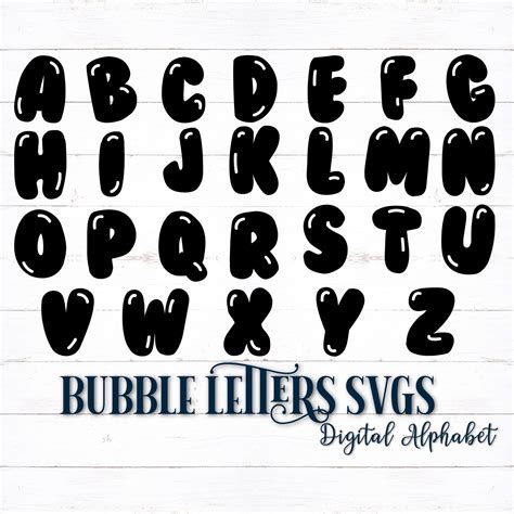 Digital Bubble Letters