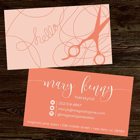 Digital Business Cards for Hair Stylists