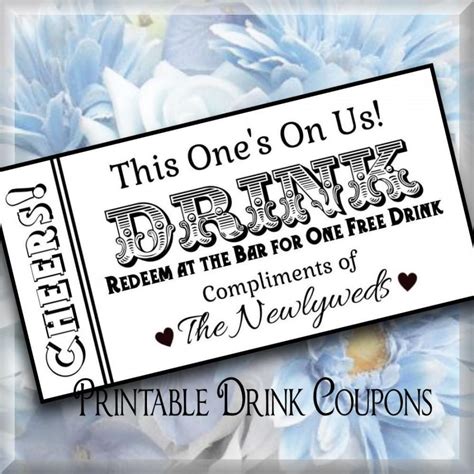 Digital drink tickets for events