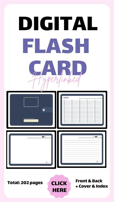 Digital Flashcard Templates