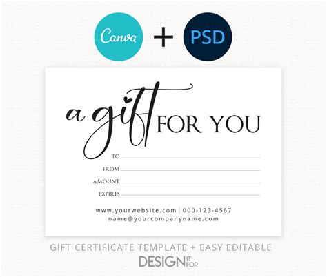 Digital Gift Certificate