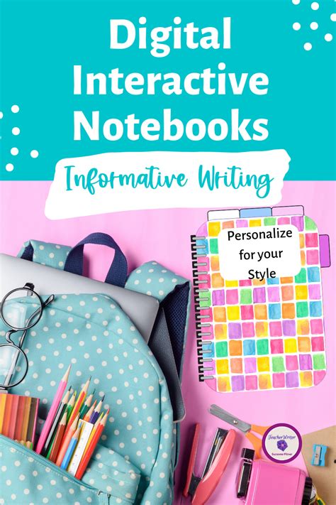 Digital Interactive Notebook Template 8