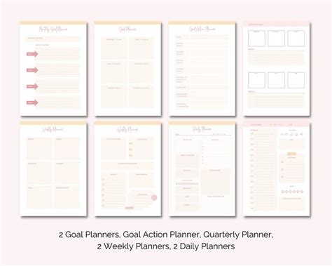 Digital Planner Template Kit Bundle