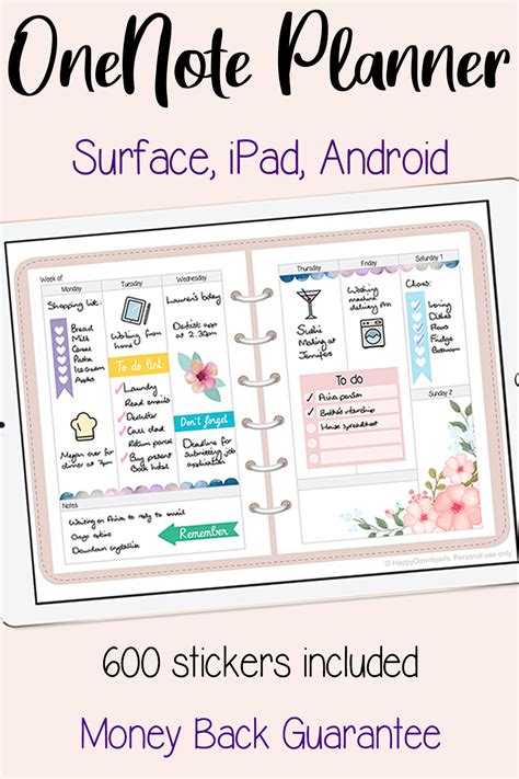 Digital Planner Templates OneNote