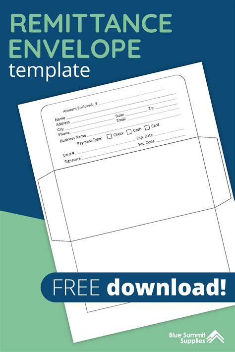 Digital Remittance Envelope Template