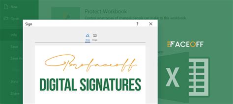 Digital Signature Excel Templates