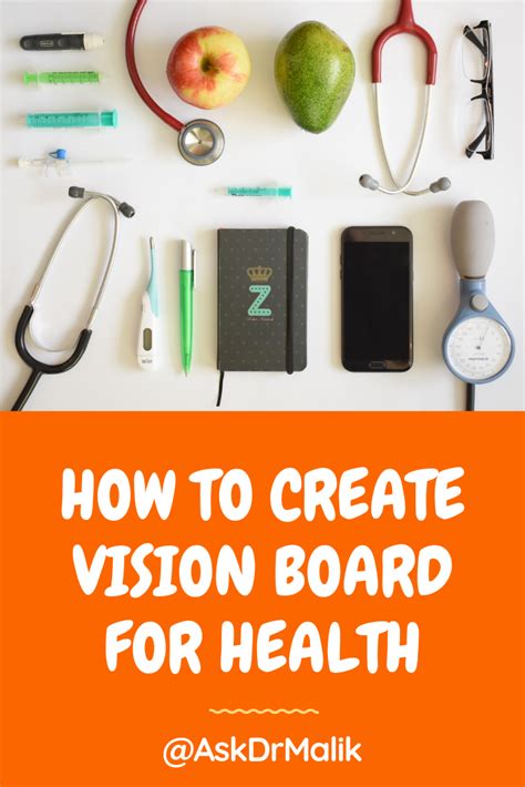 Digital vision board for health success