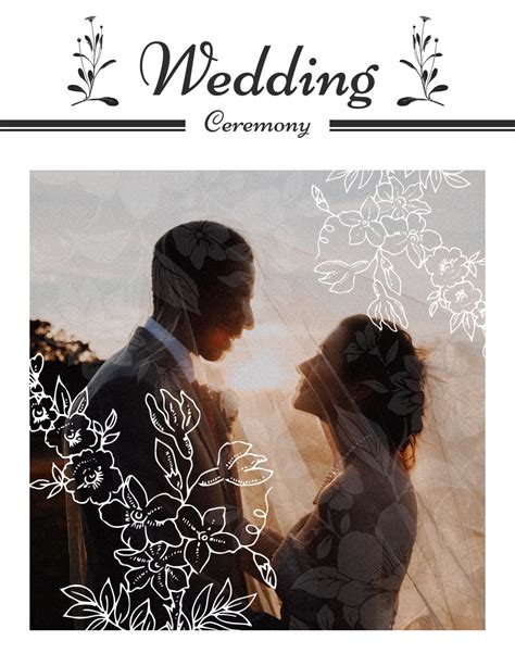 Digital Wedding Ceremony Booklet Design