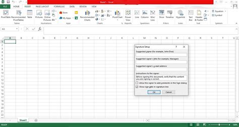 Digitally Sign Excel Document