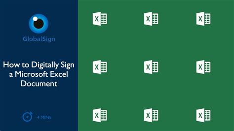 Digitally Signed Excel Document