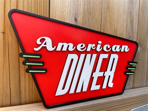 Diner Sign with a Twist Template