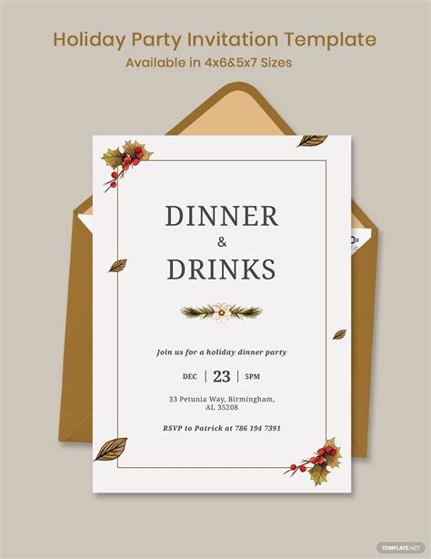 Dinner party invitation ideas for winter