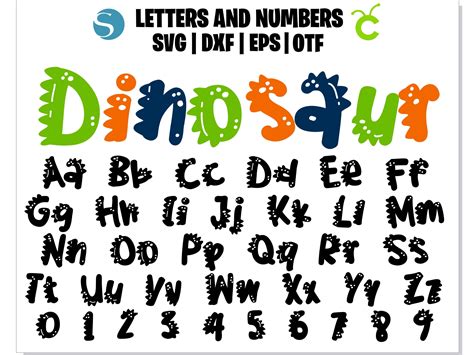 Dino Alphabet Fonts