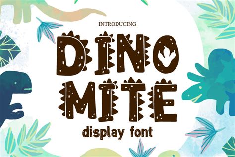 Dino-Mite Alphabet Fonts