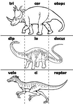 Dinosaur Flip Book Templates