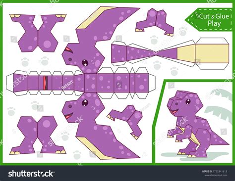 A set of dinosaur paper cutouts in various shapes and sizes