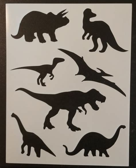 Dinosaur stencil template