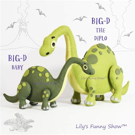 Diplodocus Sewing Pattern