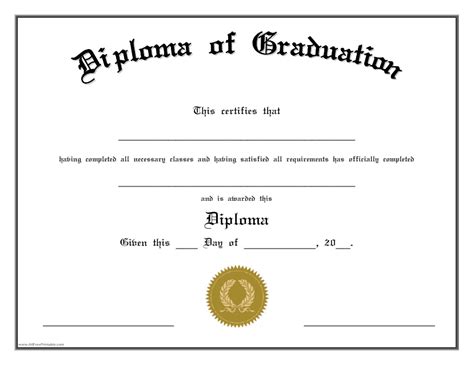 Diploma print