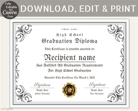 Diploma template 4