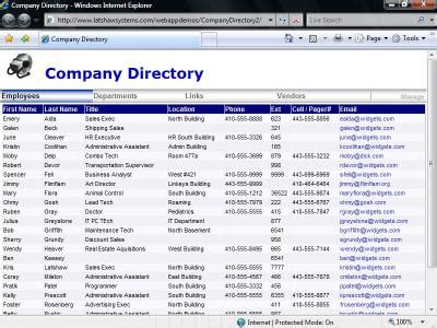 Directory List Software View