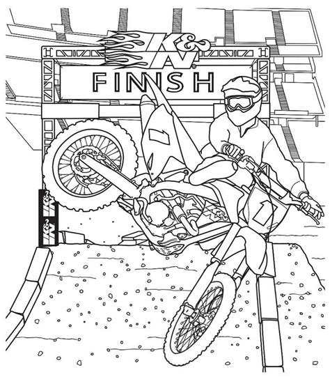 Dirt Bike Coloring Page 3