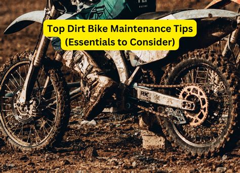 Tips for maintaining a dirt bike