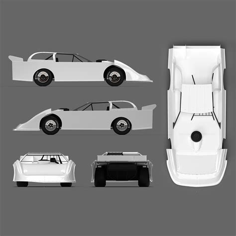 Dirt Late Model Car Template and Setup