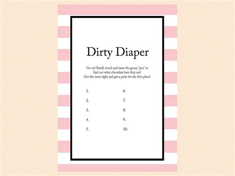 Dirty Diaper Game Template Image 10