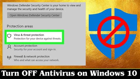 Disable Antivirus Software