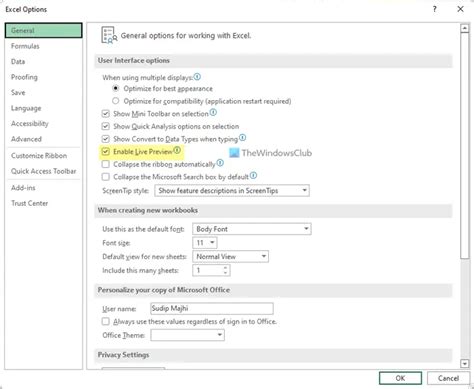 Disable and Re-enable the Excel Previewer