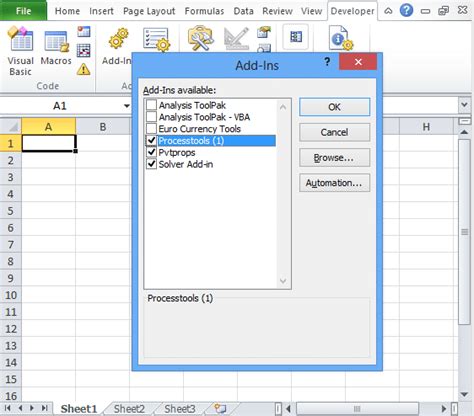 Disabling Excel add-ins or plugins