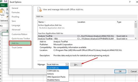 Disable Excel Add-ins