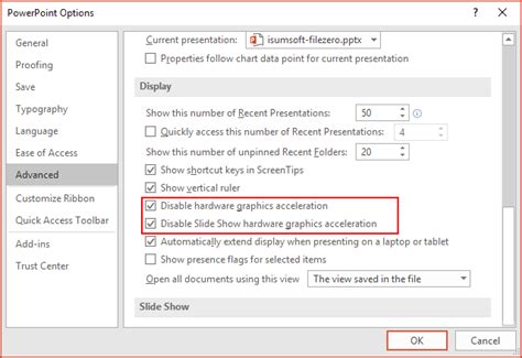 Disable Hardware Graphics Acceleration