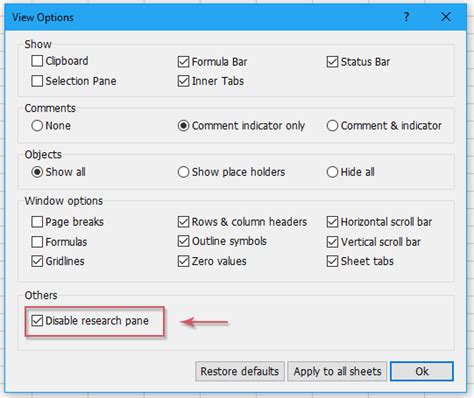 Disable Research Tab using Group Policy