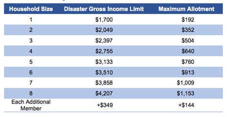 Disaster Food Stamps Eligibility Criteria